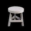 Premium Quality 23cm White 3-Legged Stool: Reach New Heights! Perfect for Any Room and Ideal for Kids.