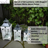 51/41/31CM SET 3 WOODEN LANTERNS