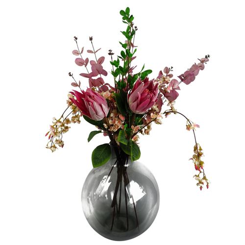 80cm Pink Eucalyptus Foliage Stem