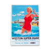 Vintage Sign British Railways Retro Advertising, Weston-Super-Mare, Somerset