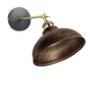 Vintage Industrial Curvy Dome E27 Adjustable Wall Light ~1220