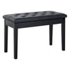 Classic Digital Keyboard Piano Bench - Makeup Seat Stool - Wood - Black