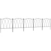 Outsunny Metal Border Edging - Decorative Garden Fencing, 5PCs