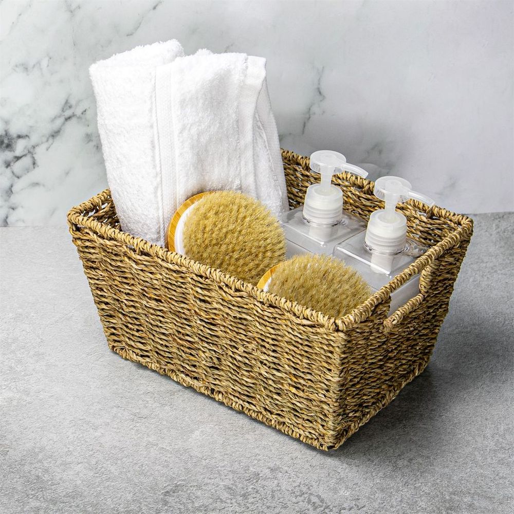 Premium Seagrass Storage Basket Set - Elegant & Eco-Friendly | 4-Pack