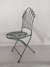 ANTIQUE GREEN METAL BISTRO SET