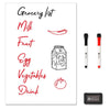 Vinsani A3 Whiteboard w/ 2 Markers and Eraser 0000140
