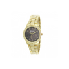 Henley Ladies Bling Etched Patterned Brown Dial & Gold plated Bracelet Watch H07326.2