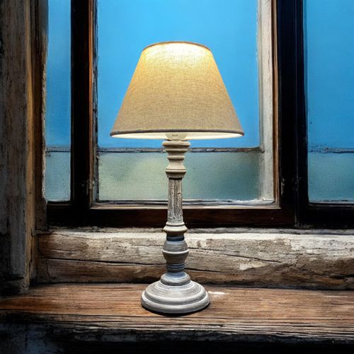 38CM TRADITIONAL STYLE LAMP AND SHADE