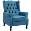 HOMCOM Manual Reclining Armchair Recliner with Footrest