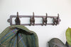 Rustic Cast Iron Wall Hooks, Dog Tail Design - Quality Metal Home Accessories