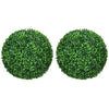 HOMCOM Set of 2 Artificial Topiary Balls Indoor Outdoor Faux Boxwood Balls
