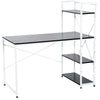 Computer Workstation Metal Frame-White/ Black Colour
