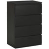 HOMCOM Bedroom Chest of Drawers, 4 Drawers Dresser, Drawer Unit
