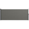 Outsunny Side Awning Retractable, Outdoor Privacy Screen, 400x160cm, Dark Grey