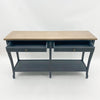 140CM WOODEN 2 DRAWER CONSOLE TABLE