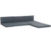 Premium Grey Outdoor Cushion Pads - 7 Pcs, Rattan Patio Conversation Set - Top Quality!