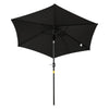 Premium Outsunny 2.7M Patio Umbrella - Sun Shade Garden Parasol - Aluminium - Black