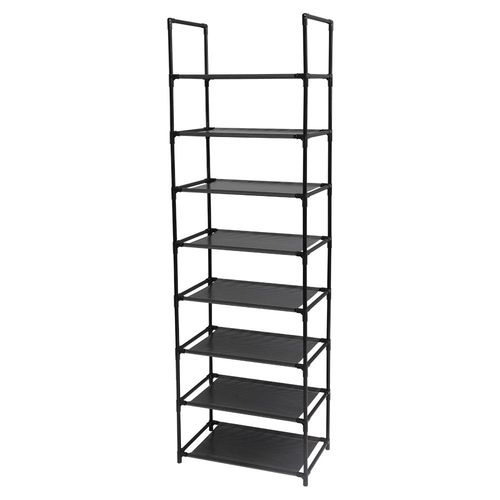 8 Tiers Shoe Rack Stainless Steel Frame Holds 16-20 Pairs Of Shoes