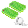 VINSANI Hexagon Ice Cube Trays - 2 Pack: Stackable, Easy Release, BPA-Free