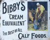 Retro Metal Sign - Vintage Bibby's Calf Foods Advertisement