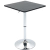 Versatile Adjustable Bar Table - Black/Silver Frame - Premium Quality - Ideal for Any Space