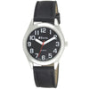 Ravel Men's Classic Strap Watch - Black Dial, Easy Read, PU Strap - R0125.03.1