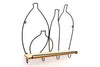 Premium Wire Bottle Shelf w/ 4 Hooks - Best Quality & Stylish Design - Perfect for Any Culinary Area - 40x34.5cm - SKU: WF2508