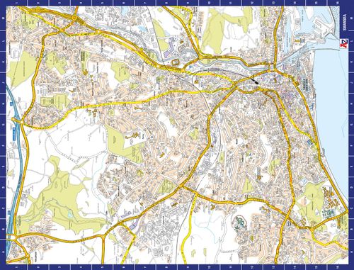 A to Z Map of  Swansea 1000 Piece Jigsaw Puzzle