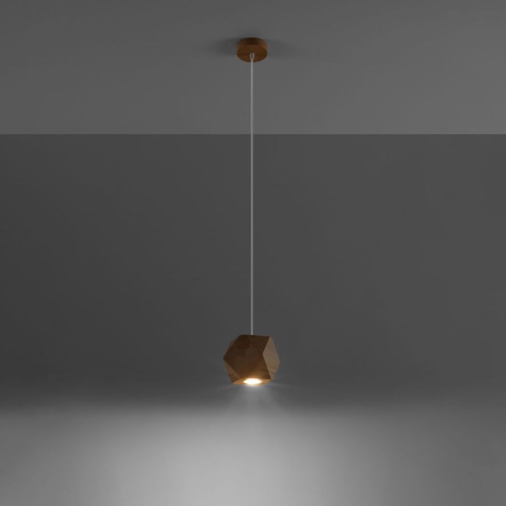 WOODY Pendant Lamp - Scandinavian Design, Wood, GU10