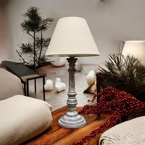 38CM TRADITIONAL STYLE LAMP AND SHADE