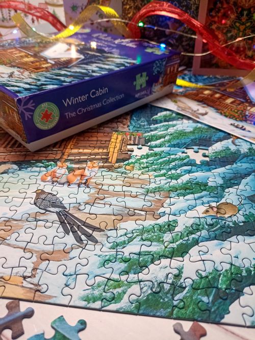 Winter Cabin 1000 Piece Jigsaw Puzzle