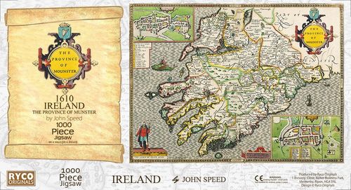 Radnorshire Historical Map 1000 Piece Jigsaw Puzzle (1610)