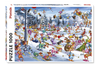 Ruyer - Christmas Skiing 1000 Piece Jigsaw Puzzle