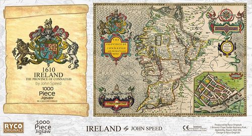 Connaugh Historical Map 1000 Piece Jigsaw Puzzle (1610)