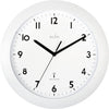 Acctim Cadiz RC Wall Clock 25.5cm White - Accurate, Energy Efficient, Clear Dial