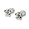 Open Daisy Silver Stud Earrings