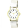 Ravel Ladies Bold Number White Dial Gold Expander Bracelet Watch R0232.22.2