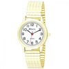 Ravel Ladies White Dial Gold Bracelet Watch - Bold Numbers & Expander - R0232.12.2