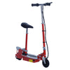 HOMCOM 120W Foldable Powered Scooters with 24V Rechargeable Battery, Adjustable Ride on Toy (Red)