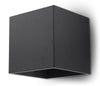 Wall lamp LED Quad SL.0057 SOLLUX Modern Lighting Sconce Black G9 1-Light Aluminium Square for The Kitchen and The Bedroom