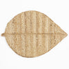 Premium Wye Jute Leaf Placemat - 50x34cm Natural Eco-Friendly Table Decor