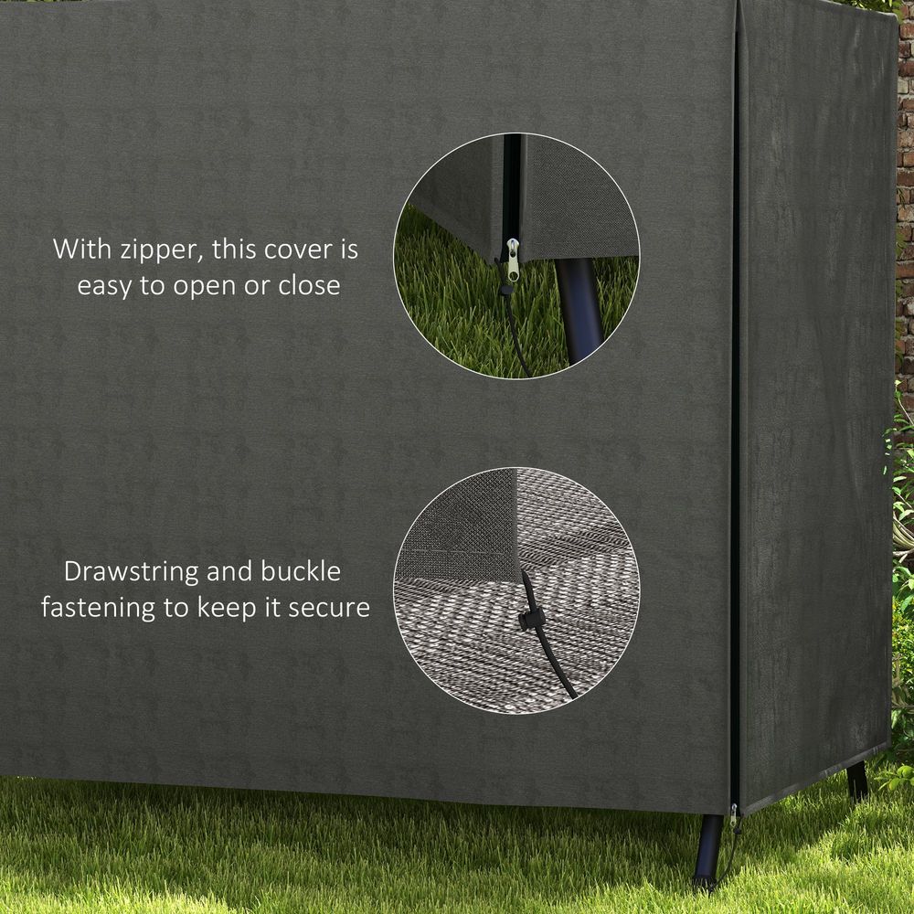 Premium Outsunny 2.7M Patio Umbrella - Sun Shade Garden Parasol - Aluminium - Black
