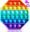 ASPECT Rainbow Push Bubble Pop Sensory Fidget Toy Octagon Rainbow - Stress Relief, Special Needs, Anxiety Relief