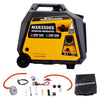 Portable Petrol Generator Inverter Dual Fuel LPG 3500W Camping Electric Start