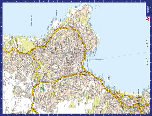 A to Z Map of Torquay 1000 Piece Jigsaw Puzzle