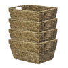 Premium Seagrass Storage Basket Set - Elegant & Eco-Friendly | 4-Pack