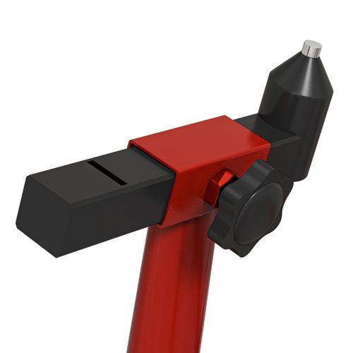 Homcom Rear Motorcycle Paddock Stand with U&L Shaped Adapters, Red