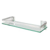 Tempered Glass Shelf with Aluminium Rail | 1 Tier | M&W