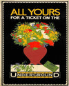 London Underground Metal Sign - Retro Advertising - High Quality - Vintage Style - Reproduction - 40x28cm