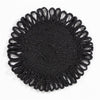 Premium Quality Thames Jute Star Placemats - Set of 2 - Black - 36x36cm
